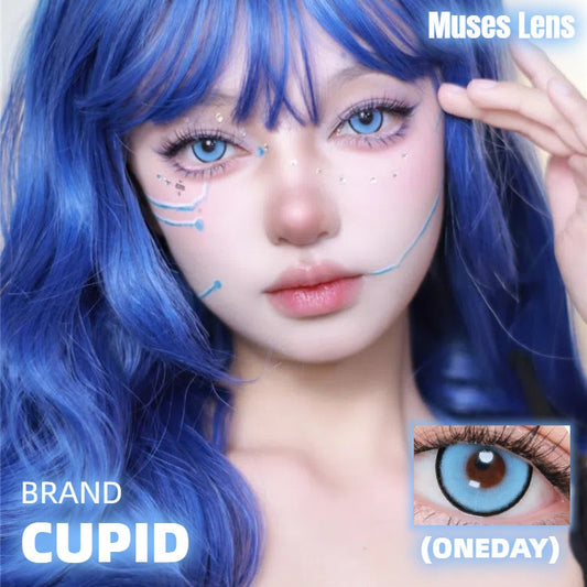 Cupid 丘比特 水系藍 Cos日拋(Cosaplay 專用)