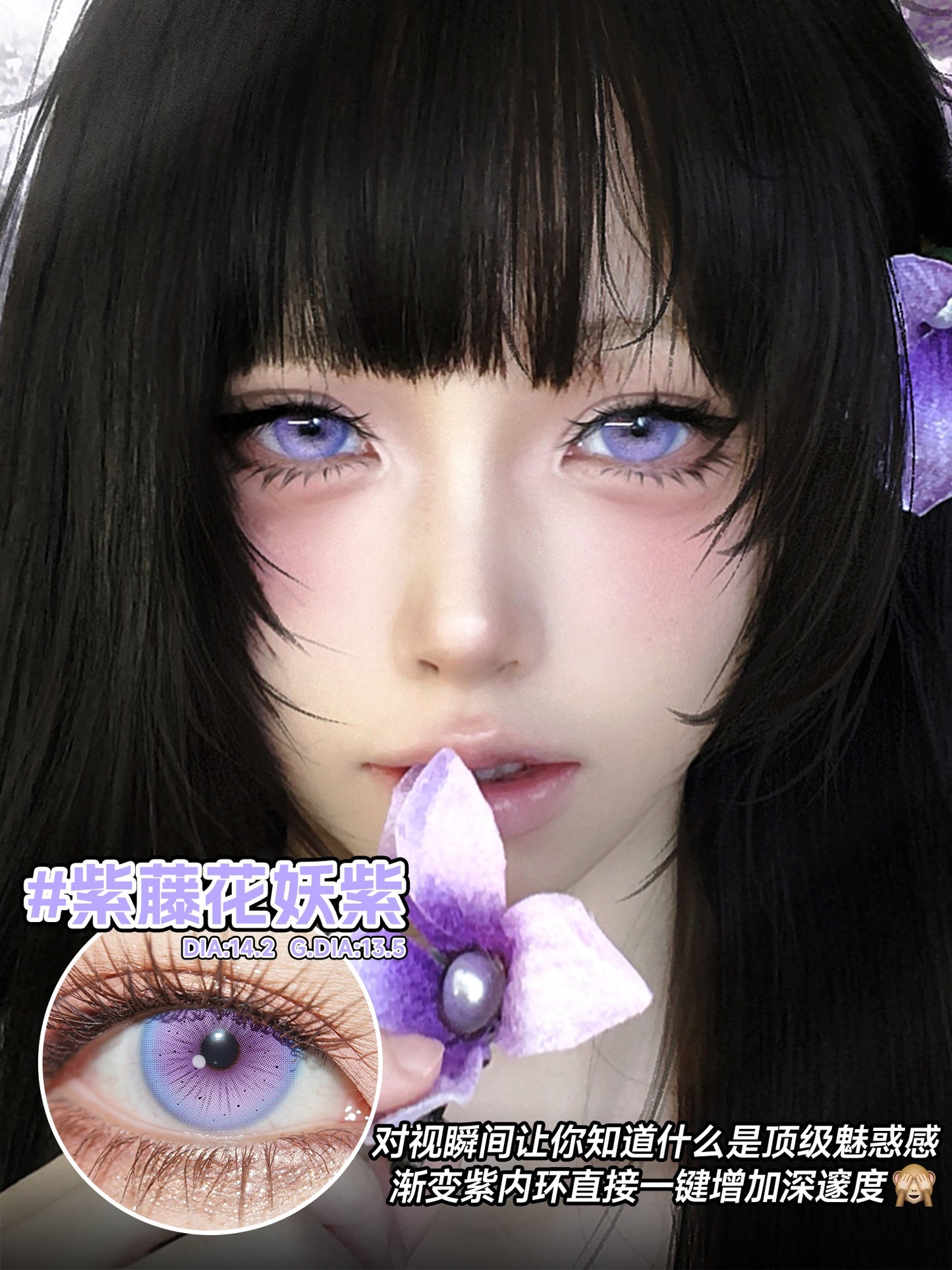 SERLTYCA 紫藤花妖紫 半年拋/日拋1盒6片