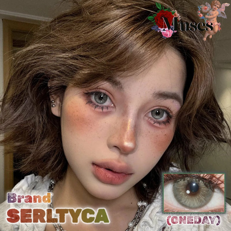 SERLTYCA 香檳貓眼棕 半年拋/日拋1盒6片