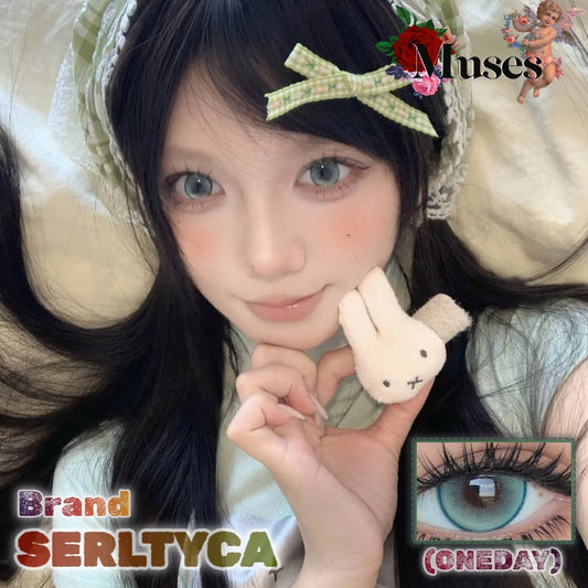 SERLTYCA 奶呼小熊綠 半年拋/日拋1盒6片