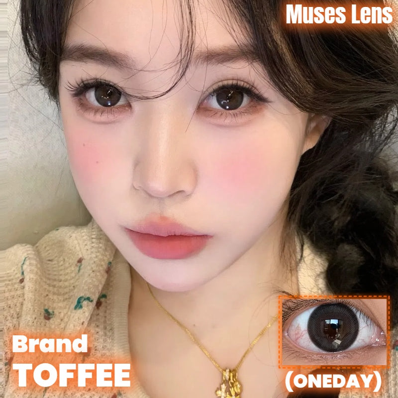 TOFFEE 泥泥黑灰 日拋10片/1盒