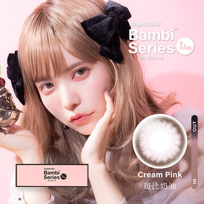 Angelcolor Bambi Series 1Day 斑比奶油 Cream Pink 10片/1盒(代理版)