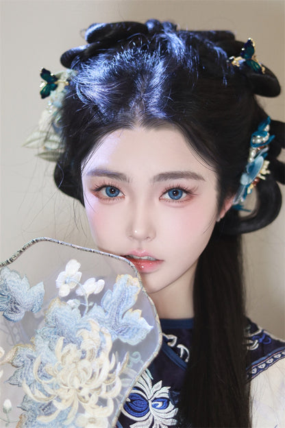 DOYA 青花瓷系列 Cosplay Con日拋2片裝 藍蓮花/黃芭蕉/紫海芋/赤小豆/綠浮萍/檀木棕 /紅牡丹/青琉璃