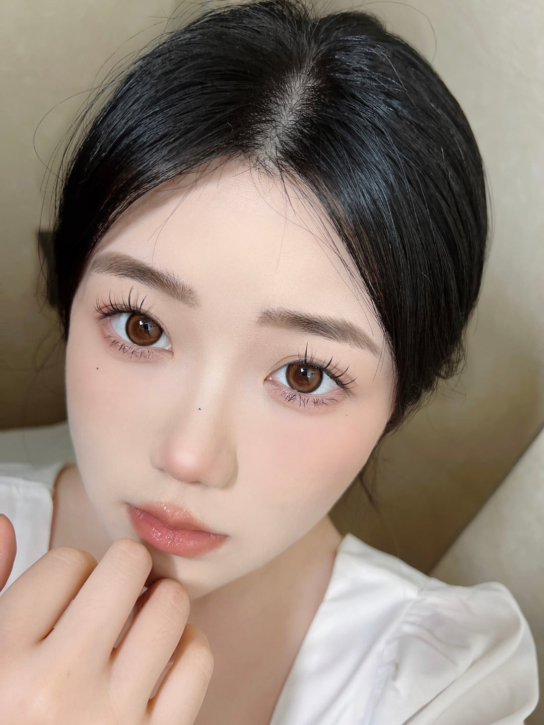 Hancon 微笑彈珠棕 日拋10片/1盒