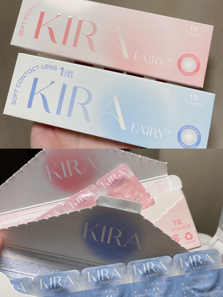 KiraFairy B12粉水日抛 小粉糯 日拋10片/盒